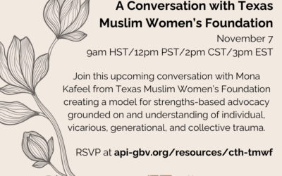 Culture, Trauma, and Healing: A Conversation with Texas Muslim Women’s Foundation