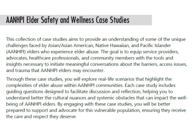 AANHPI Elder Safety and Wellness Case Studies